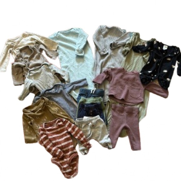 Caden Lane Other - Newborn Baby Bundle Sleep Gowns Onesies Pants Set Caden Lane 16 PCS